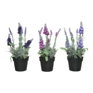 MACETA DE LAVANDA, Ø12 x 25 cm, COLORES SURTIDOS
