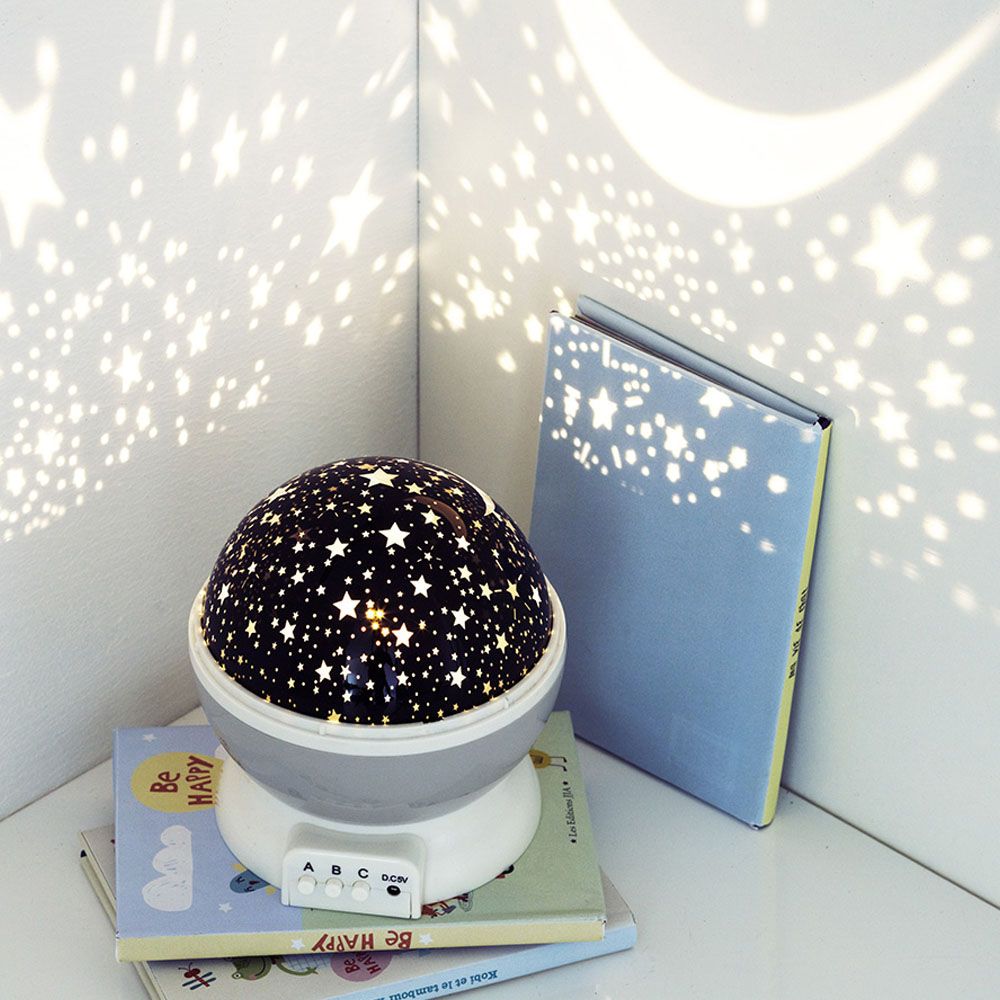 LUZ NOCTURNA DECORATIVA LED PROYECCION ESTRELLAS - Imagen 2