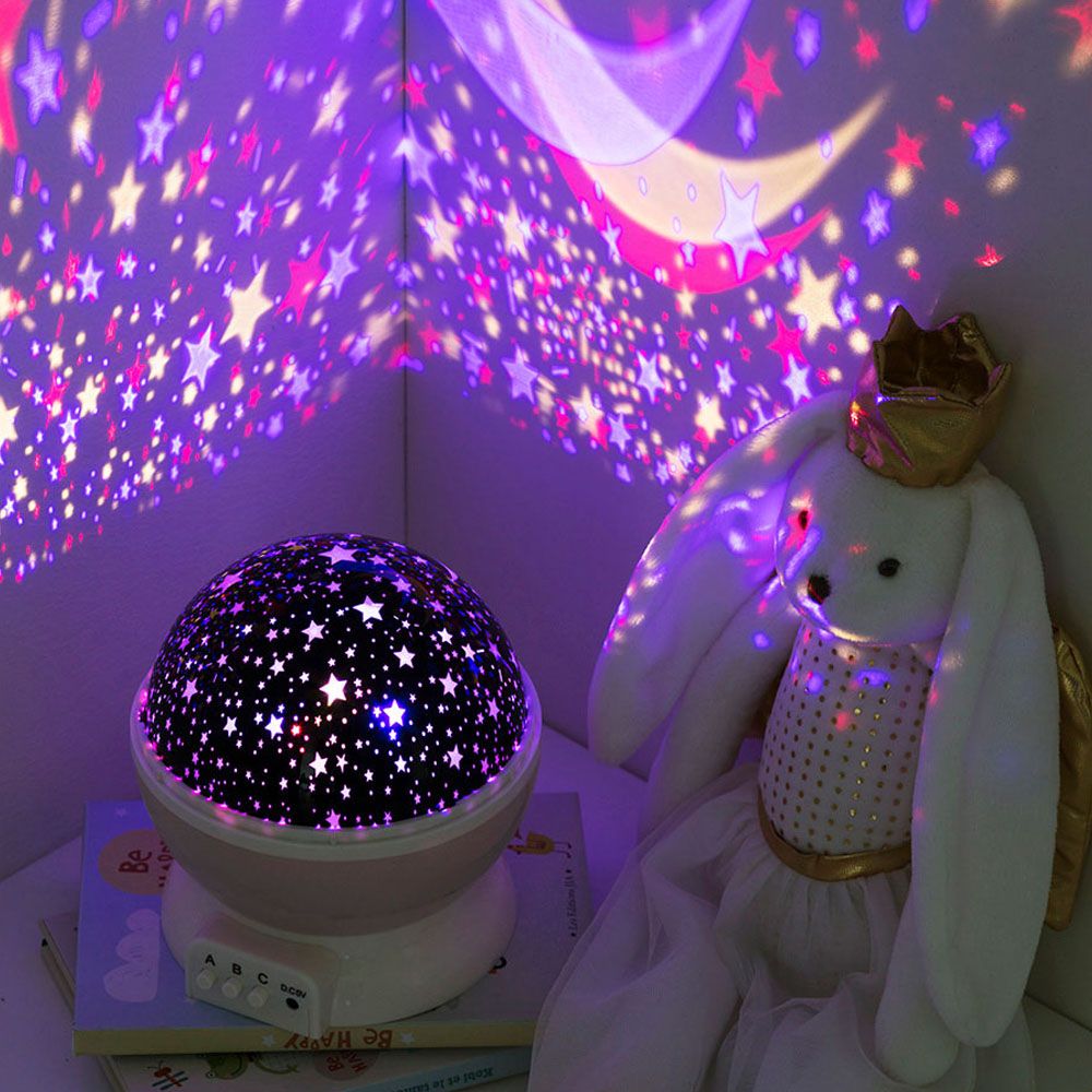 LUZ NOCTURNA DECORATIVA LED PROYECCION ESTRELLAS - Imagen 4