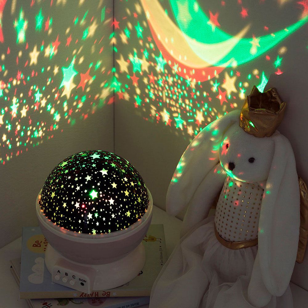 LUZ NOCTURNA DECORATIVA LED PROYECCION ESTRELLAS - Imagen 5