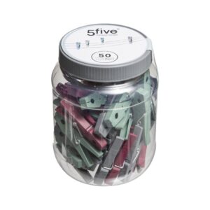 PINZAS DE PLÁSTICO PARA LA ROPA, 50 uds