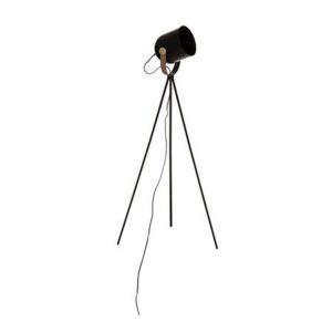 LÁMPARA DE PIE TRÍPODE, MODELO BIL, E27 (BOMBILLA NO INCLUIDA), COLOR NEGRO, Ø62 x 136 cm
