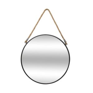 ESPEJO REDONDO DE METAL CON CUERDA Ø55 cm