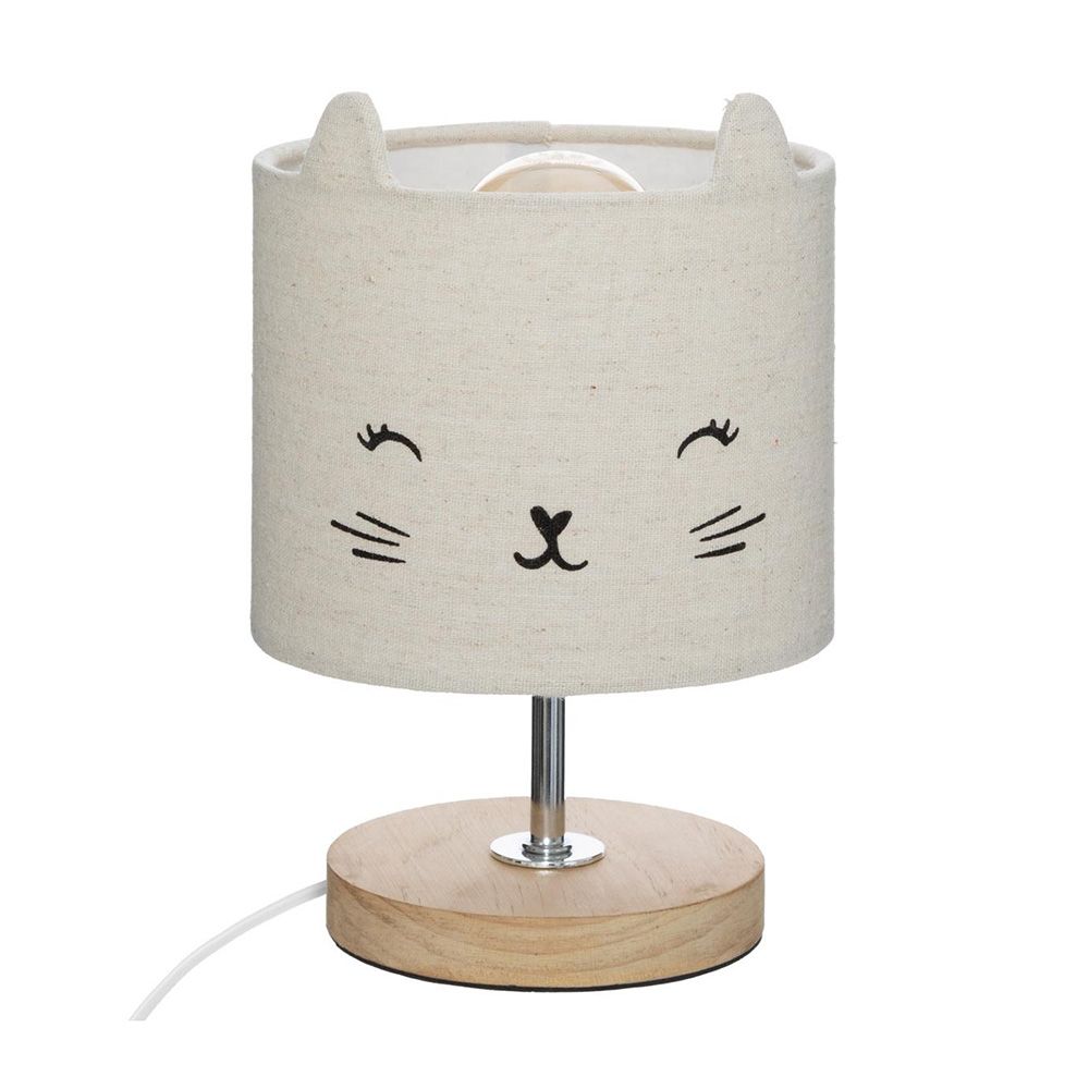 LÁMPARA DE MESA INFANTIL SOBREMESA 'CAT' E14 (BOMBILLA NO INCLUIDA)