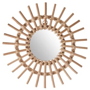 ESPEJO SUN DE RATAN Ø30 cm