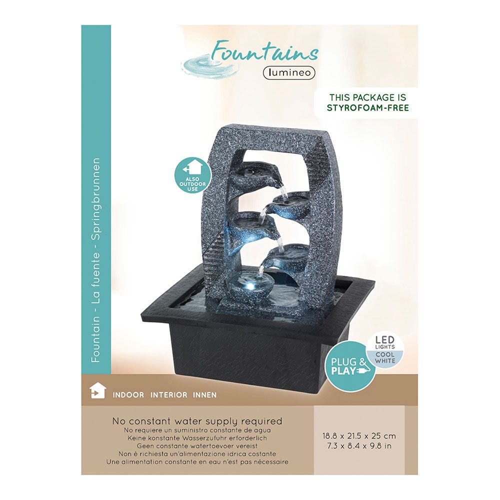 FUENTE DE POLIRESINA PARA INTERIOR Y EXTERIOR MODELOS VARIADOS 21,5 x 18,5 x 25 cm - Imagen 2