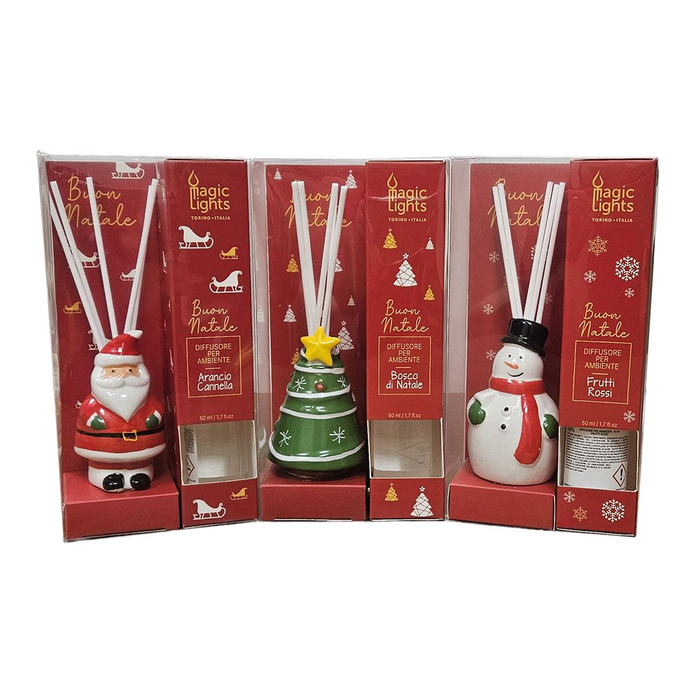 DIFUSOR AROMA MIKADO NAVIDAD 50 ml MODELOS VARIADOS