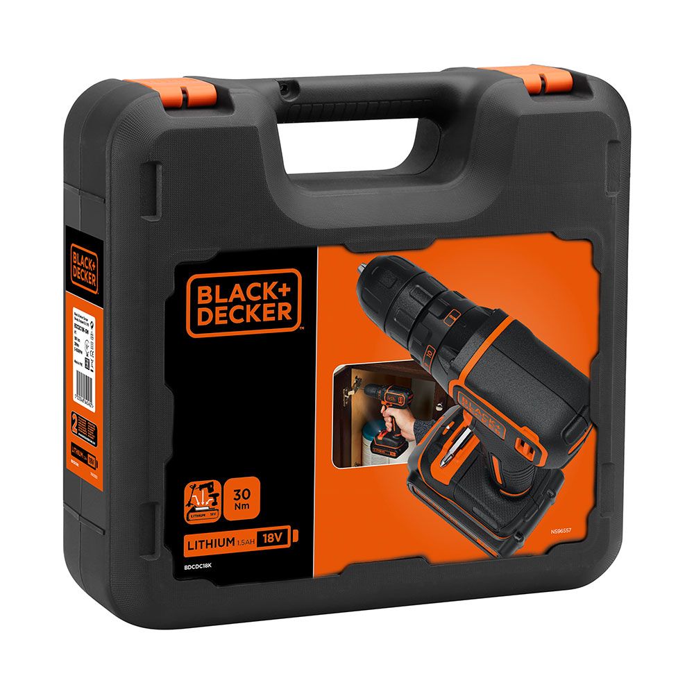 KIT TALADRO ATORNILLADOR 18 V CON BATERÍA DE LITIO Y CARGADOR - Imagen 2