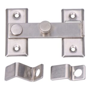 ALDABA, REVERSIBLE, DE ACERO CON ACABADO INOX, 80 x 53 mm, BLISTER