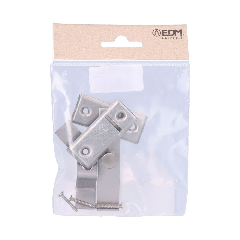 ALDABA, REVERSIBLE, DE ACERO CON ACABADO INOX, 80 x 53 mm, BLISTER - Imagen 2