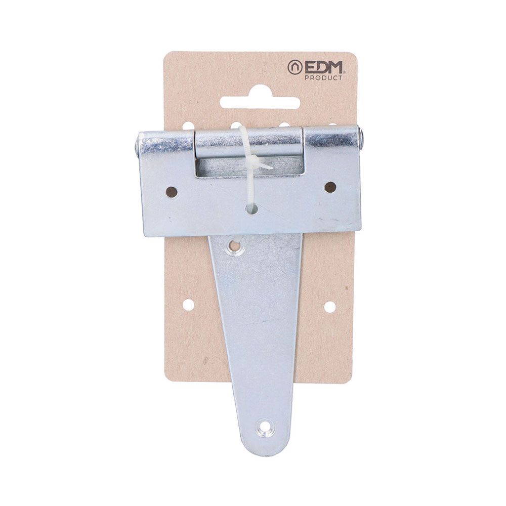 BISAGRA FORMA T, DE ACERO CON ACABADO ZINCADO, 130 x 90 mm, BLISTER