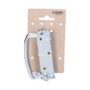 ASA ABATIBLE CON TOPE, DE ZINC CON ACABADO EN PLATA, 100 x 27 mm, 2 uds, BLISTER