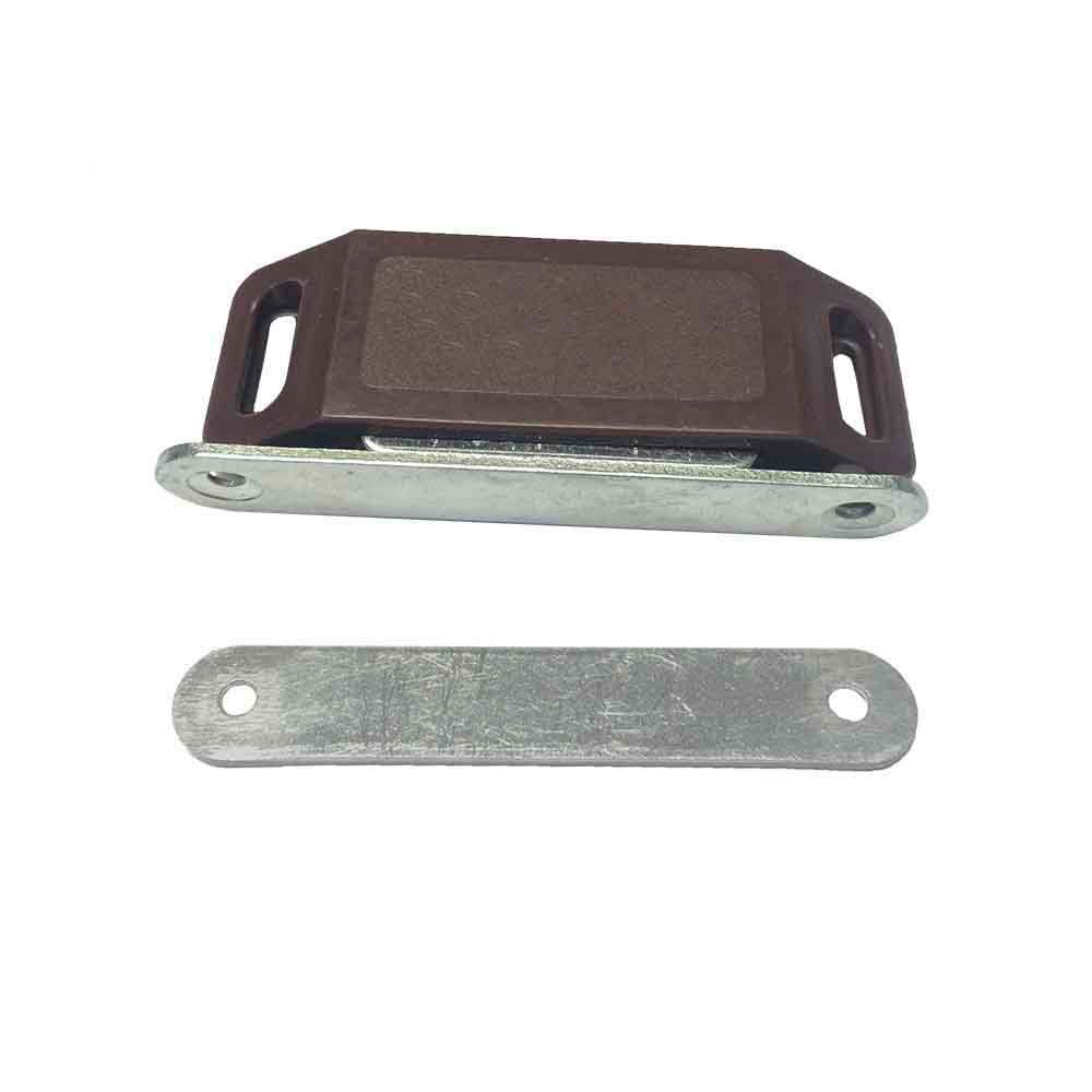 IMÁN PARA PUERTA MARRÓN, 2 PIEZAS, 75 x 15 x 24 mm