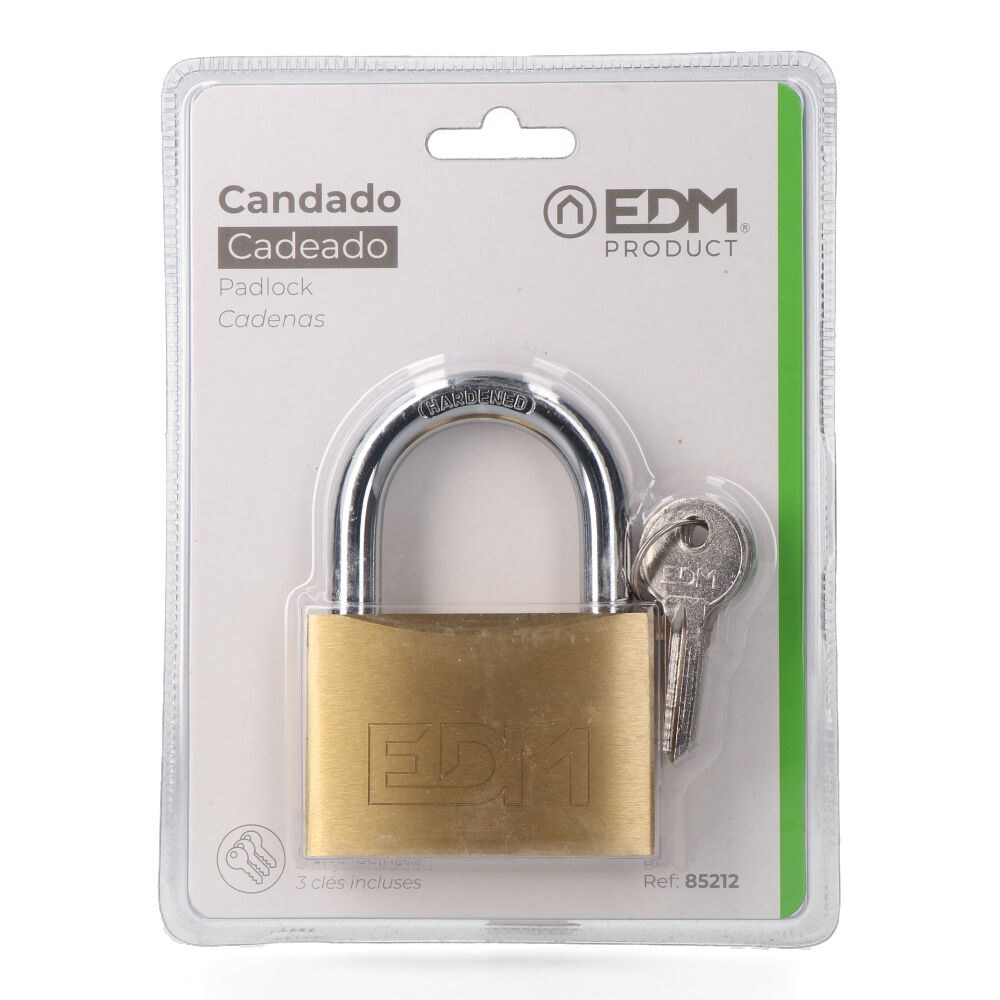 CANDADO DE LATÓN, ARCO NORMAL, 70 mm, BLÍSTER - Imagen 2