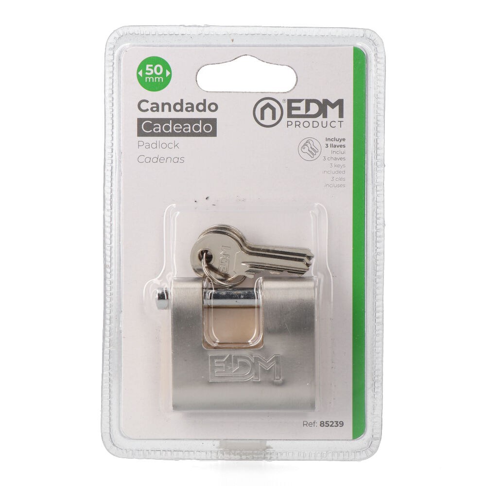 CANDADO DE LATÓN REFORZADO DE SEGURIDAD 50 mm, BLÍSTER - Imagen 2