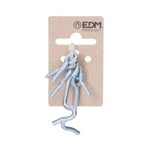 ALDABILLA, DOBLE HEMBRILLA, DE HIERRO CON ACABADO ZINCADO, 50 x 13 mm, BLISTER 2 uds