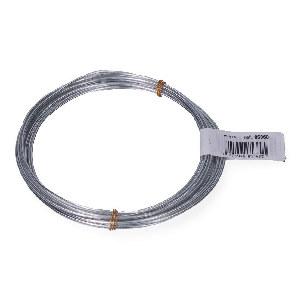 ALAMBRE ALUMINIO PLATA, CALIBRE Ø1,5 mm x 5 m