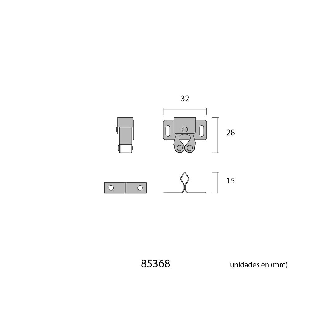 PACK 4 uds. GOLPETE RUEDAS GOMA 0,8 mm BICROMATADO - Imagen 3