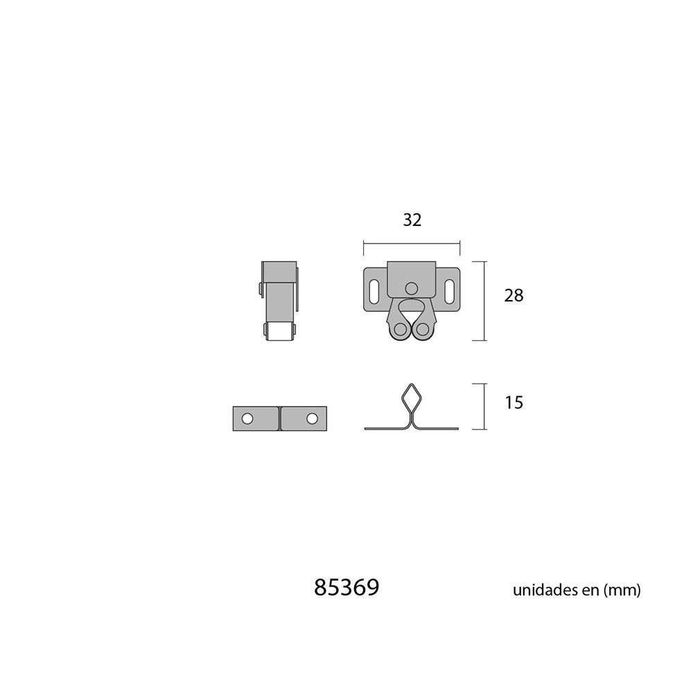 PACK 4 uds GOLPETE RUEDAS GOMA 0,8 mm ZINCADO - Imagen 3