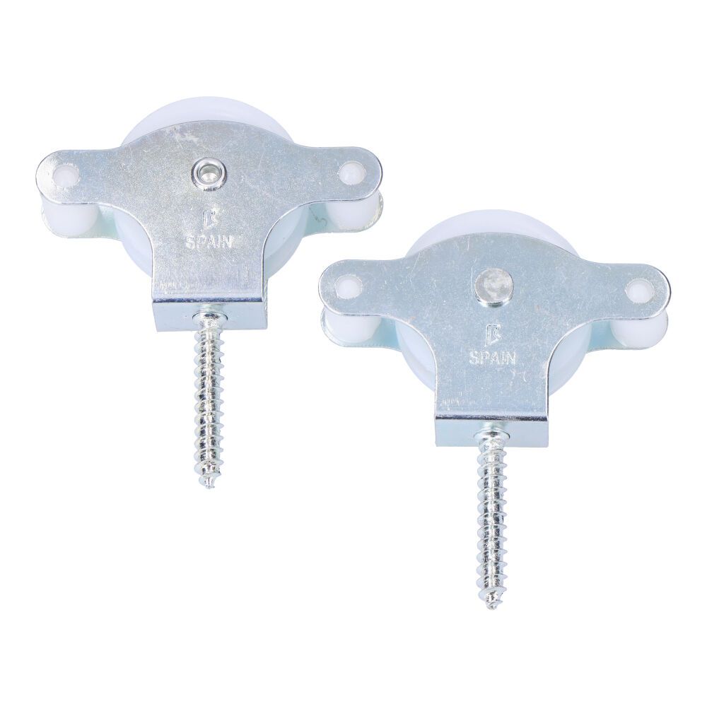PACK 2 unid. POLEA NYLON 40 mm TIRAFONDO