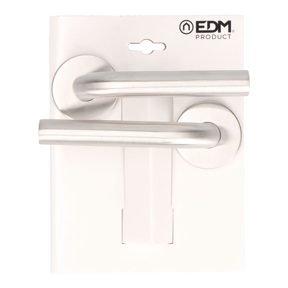JUEGO DE ROSETA, MODELO 575, DE ACERO INOXIDABLE CON ACABADO INOX, Ø53 mm, BLÍSTER