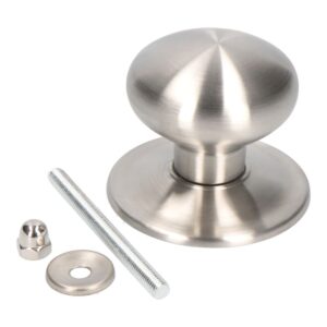 POMO PUERTA, MODELO PP02, DE ACERO INOXIDABLE CON ACABADO INOX, Ø70 mm, BLISTER