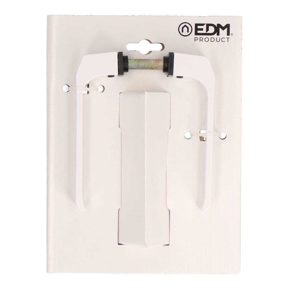 JUEGO DE MANILLA, MODELO 702, DE ALUMINIO CON ACABADO BLANCO, 32 mm, BLISTER