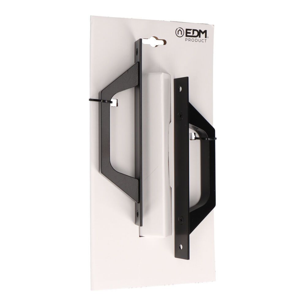 ASA RECTA CON PLACA, MODELO 6804, DE ALUMINIO CON ACABADO NEGRO, 200 x 25 mm, 2 uds, BLISTER - Imagen 2