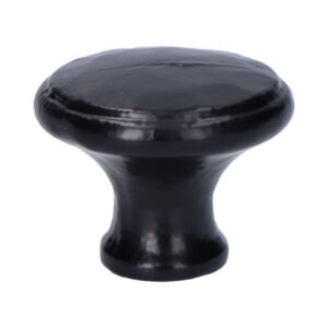 POMO PUERTA, DE HIERRO CON ACABADO NEGRO, 38 mm