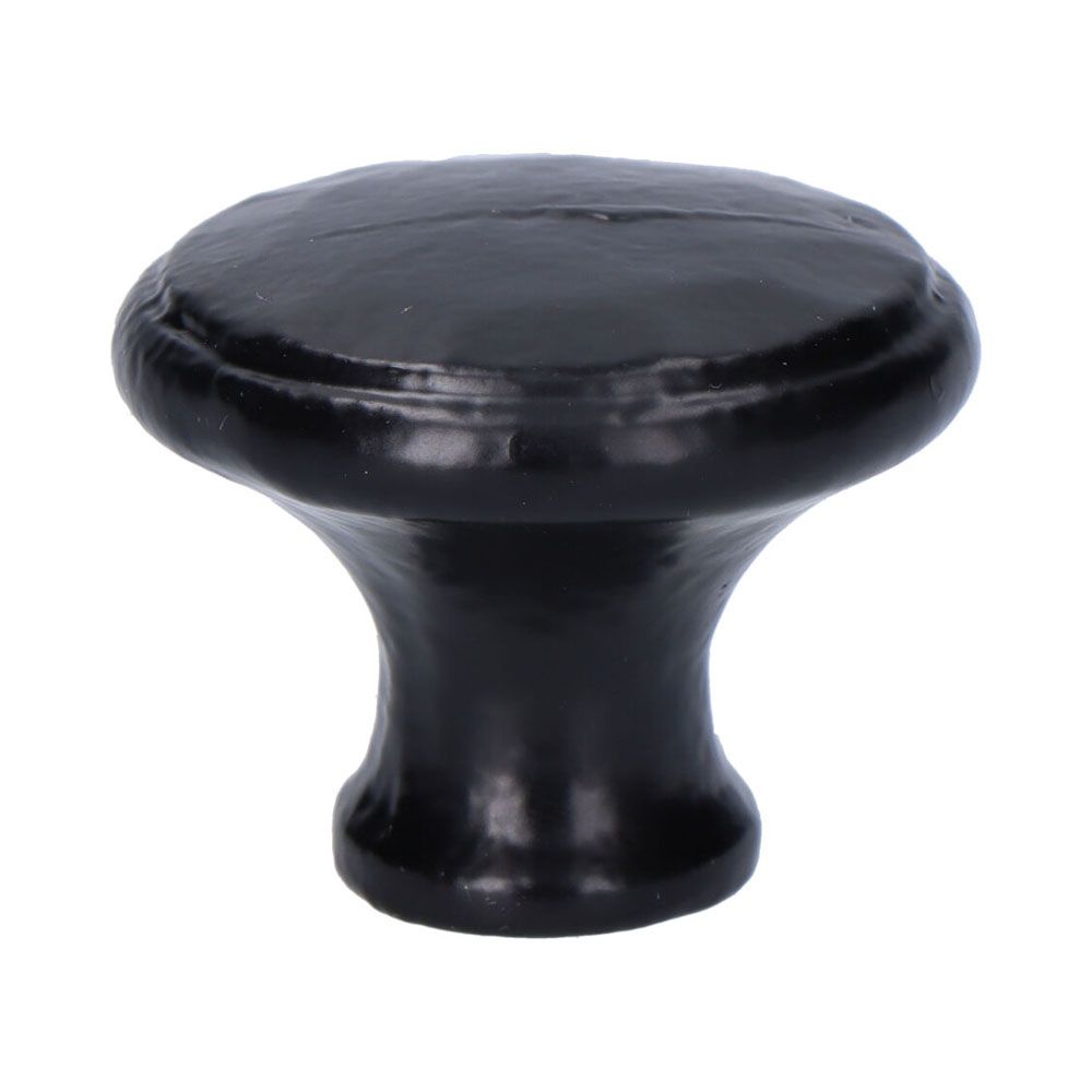 POMO PUERTA, DE HIERRO CON ACABADO NEGRO, 38 mm