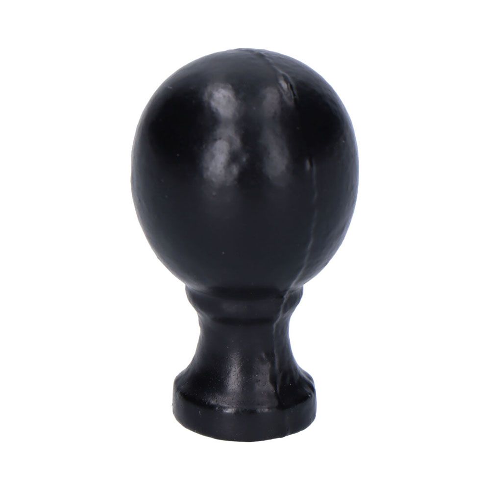 POMO PUERTA, FORMA BOLA, DE HIERRO CON ACABADO NEGRO, 25 mm