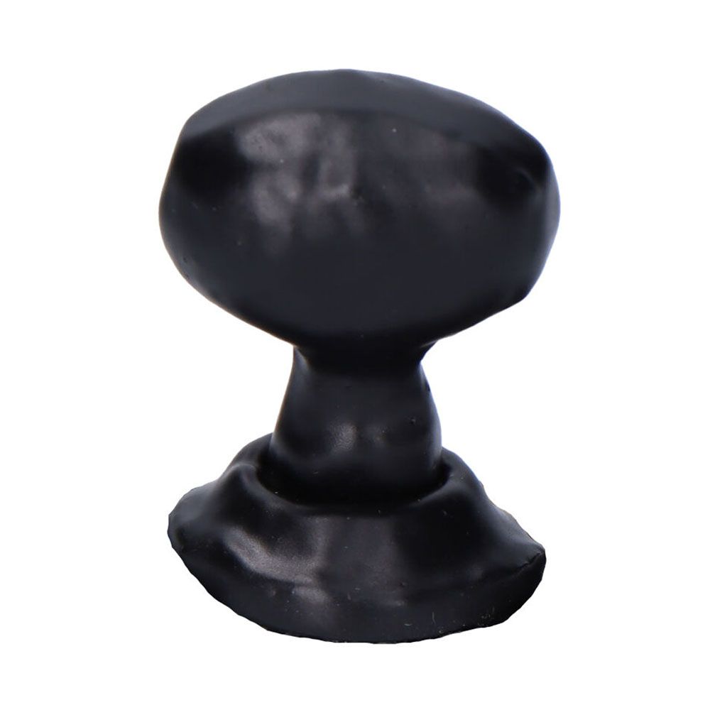 POMO PUERTA, FORMA OVALADA, DE HIERRO CON ACABADO HIERRO FORJADO, 22 mm