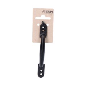 TIRADOR DE PUERTA, DE ACERO CON ACABADO NEGRO, 120 mm, BLISTER