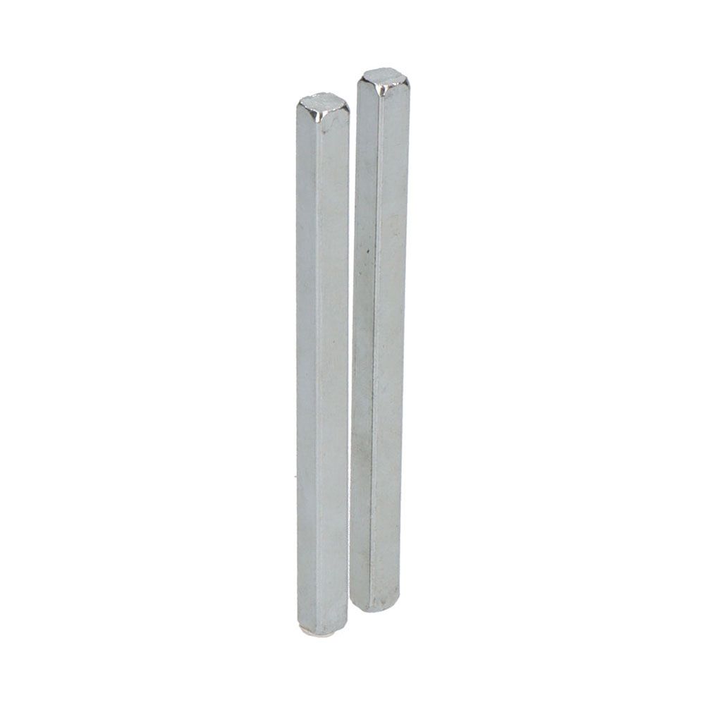 CUADRADILLO DE ACERO ZINCADO CDD01 6 x 90 mm, 2 uds