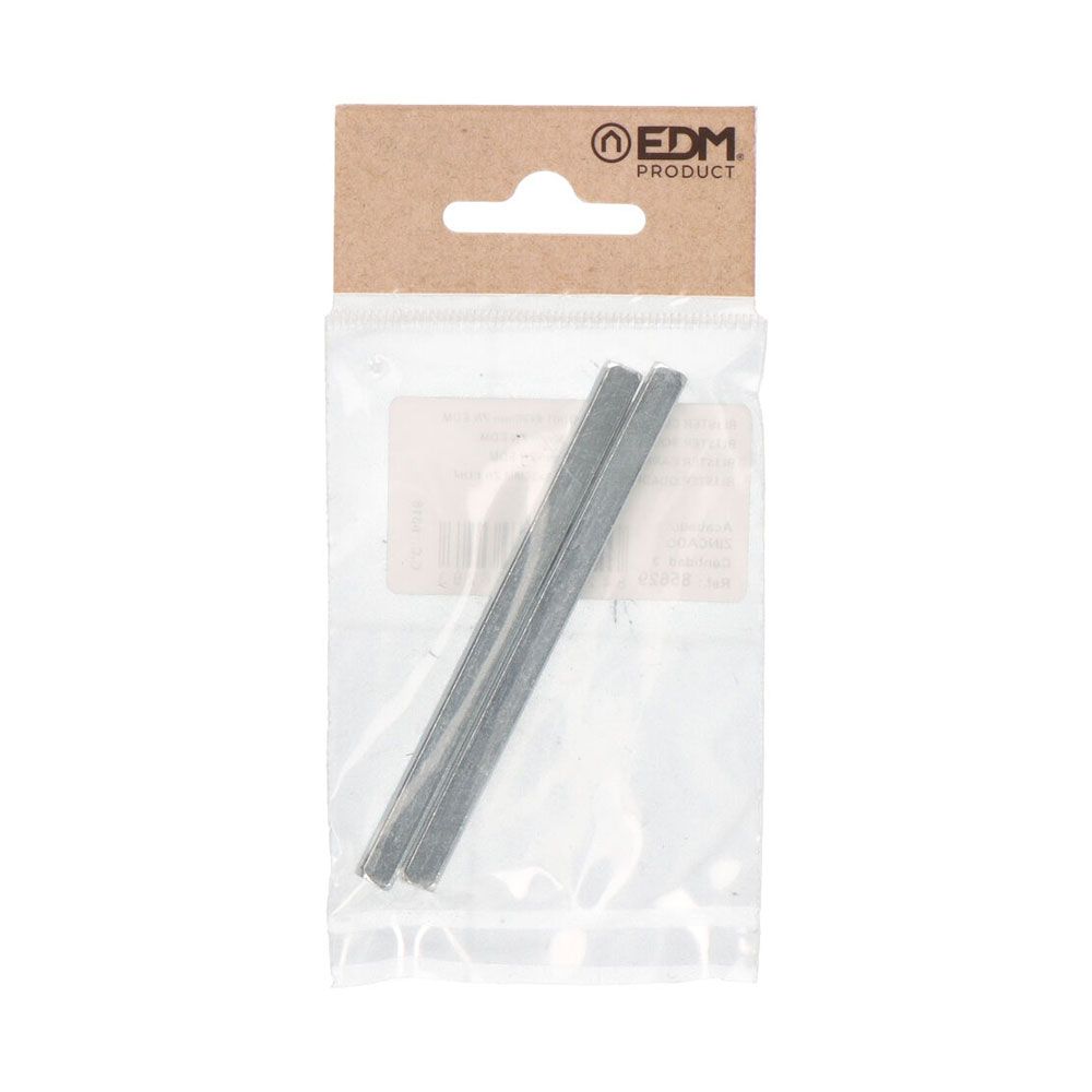 CUADRADILLO DE ACERO ZINCADO CDD01 6 x 90 mm, 2 uds - Imagen 2