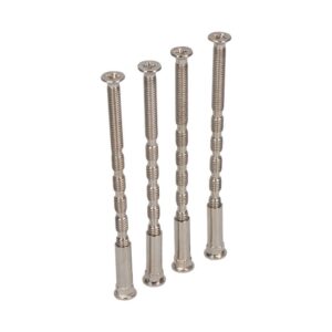 TORNILLO PASANTE MULTICORTE TRN02 NÍQUEL SATINADO, M4 x 75 mm, 4 uds