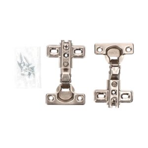 BISAGRA CAZOLETA, ACODADA, MODELO BC01, DE ACERO CON ACABADO ZINCADO, 26 mm, 2 uds, BLISTER
