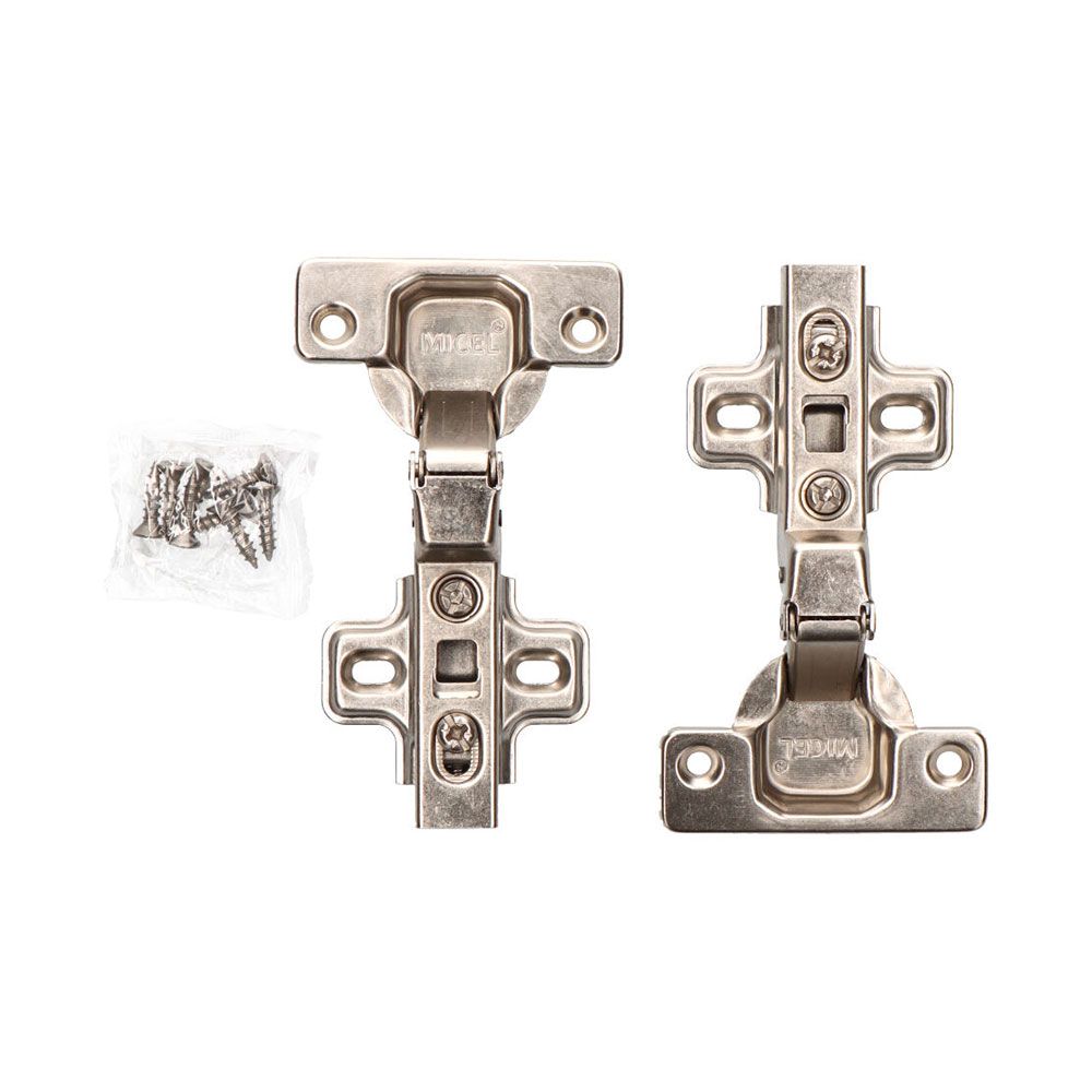 BISAGRA CAZOLETA CLIP, ACODADA, MODELO BC03, DE ACERO CON ACABADO ZINCADO, 35 mm, 2 uds, BLISTER