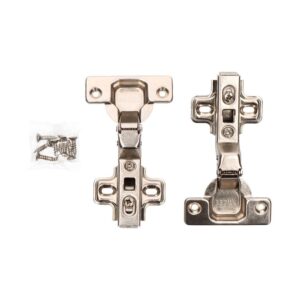 BISAGRA CAZOLETA CLIP, SUPER ACODADA, MODELO BC03, DE ACERO CON ACABADO ZINCADO, 35 mm, 2 uds, BLISTER