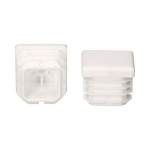 CONTERA INTERIOR CUADRADA CON ALETA, 22 x 22 mm, BLANCA