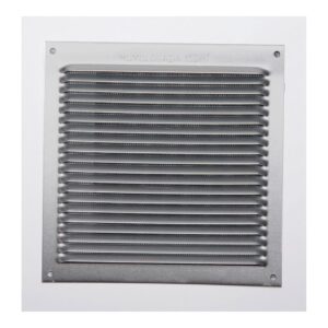 REJILLA S/BORDE DE ALUMINIO 0.6 NATURAL 170x170mm