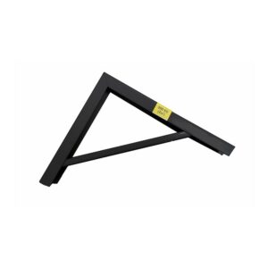 ESCUADRA DE ACERO ROBUSTO NEGRO 18 x 20 cm