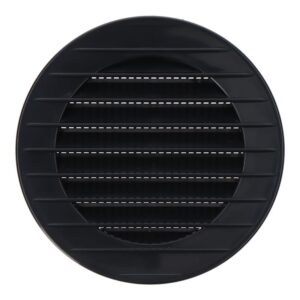 REJILLA VENTILACIÓN REDONDA EMPOTRABLE CON MOSQUITERA Ø80mm ABS GRIS ANTRACITA