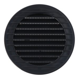 REJILLA VENTILACIÓN REDONDA EMPOTRABLE CON MOSQUITERA Ø100mm ABS GRIS ANTRACITA