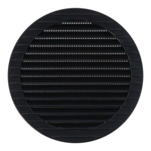 REJILLA VENTILACIÓN REDONDA EMPOTRABLE CON MOSQUITERA Ø150mm ABS GRIS ANTRACITA
