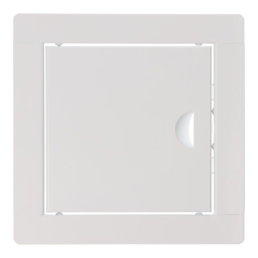 TAPA DE REGISTRO CUADRADA EMPOTRABLE ACERO 15x15cm BLANCA