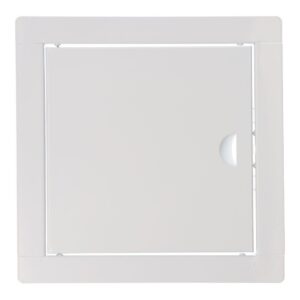 TAPA DE REGISTRO CUADRADA EMPOTRABLE ACERO 20x20cm BLANCA