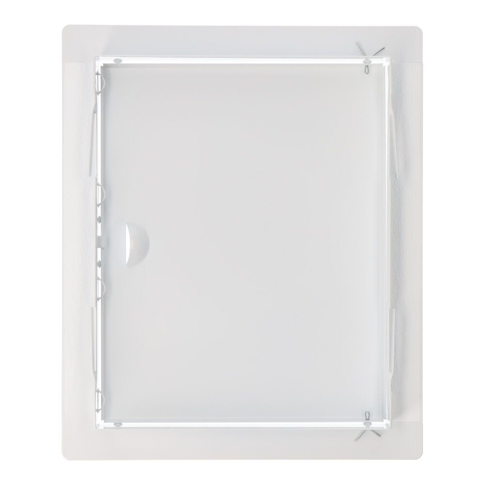 TAPA DE REGISTRO RECTANGULAR EMPOTRABLE ACERO 20x25cm BLANCA - Imagen 2
