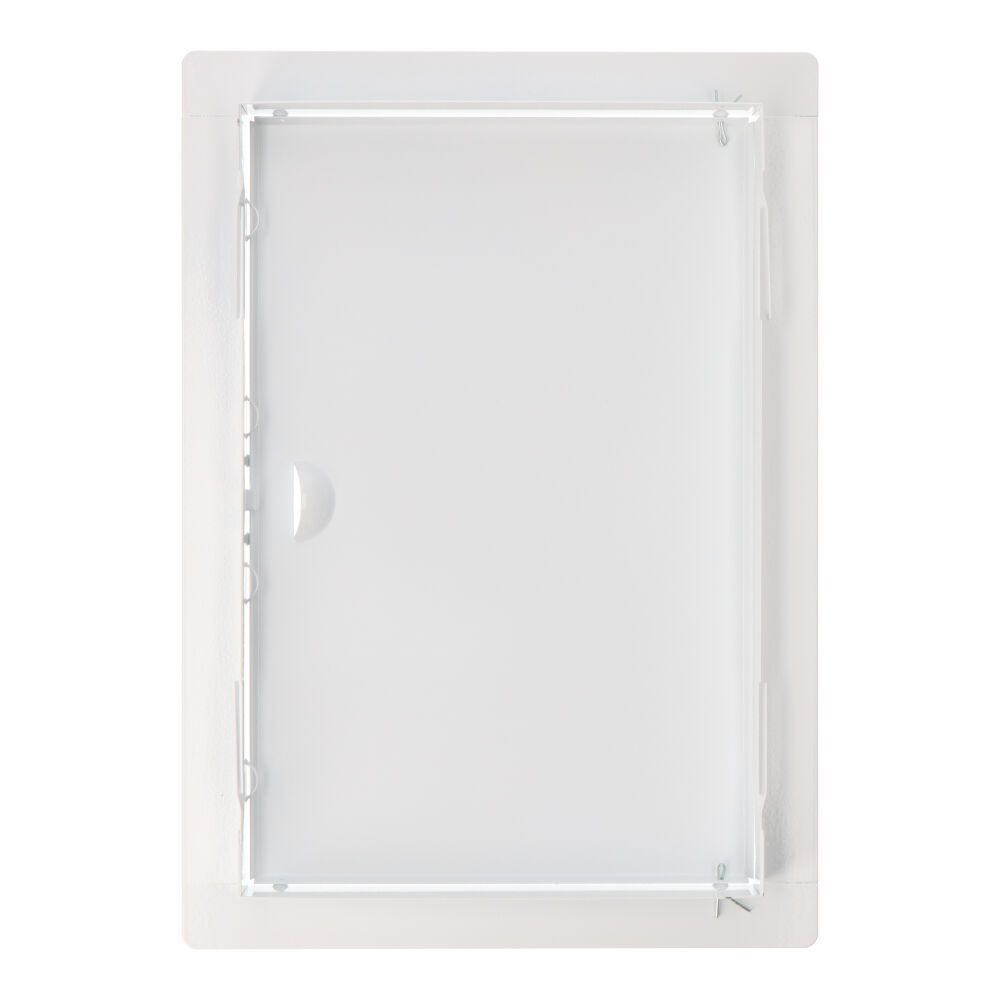 TAPA DE REGISTRO RECTANGULAR EMPOTRABLE ACERO 20x30cm BLANCA - Imagen 2