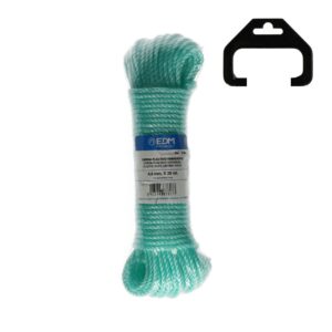 CORDÓN DE PLÁSTICO VERDE, CALIBRE 4 mm x 25 m